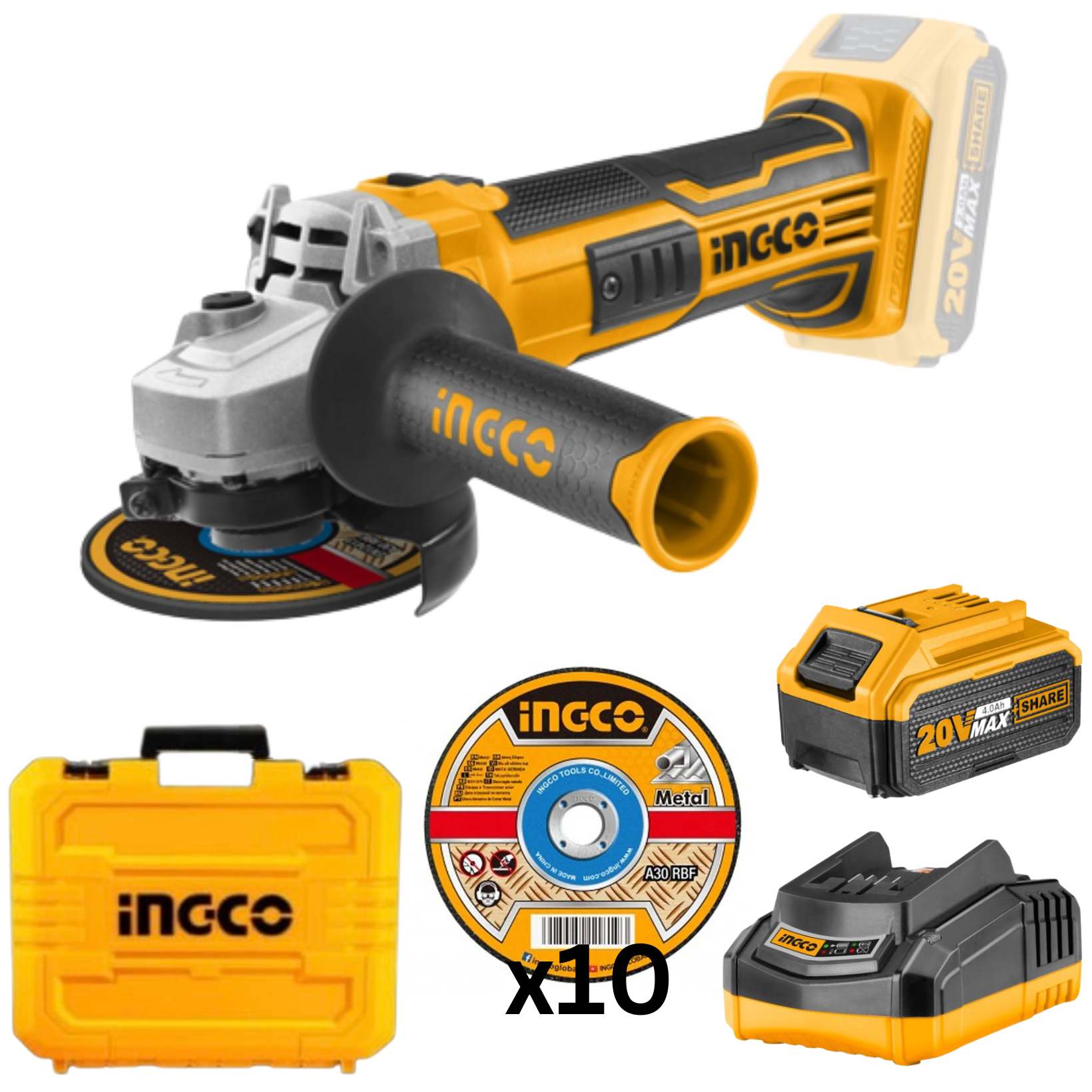 Ingco cordless angle grinder sale