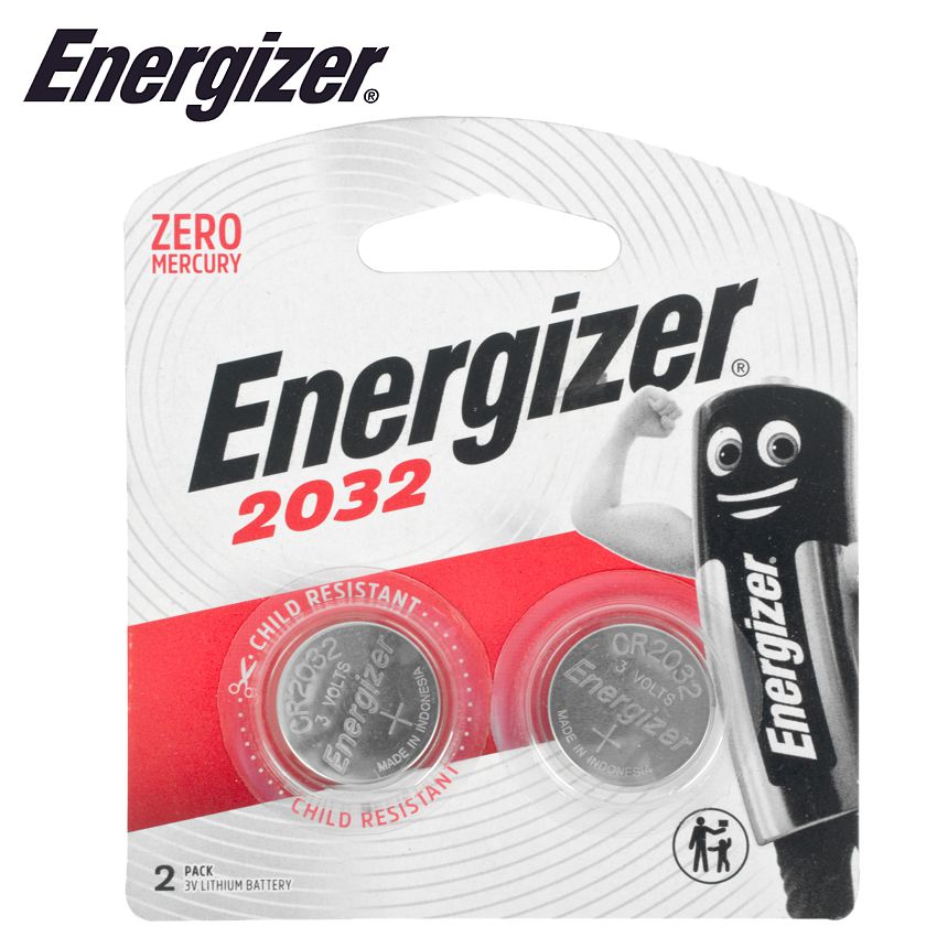 Energizer CR2032 3V Lithium Coin Battery - 2 Pack + FREE SHIPPING 