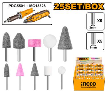 Ingco - Accessories for die grinder and mini grinder