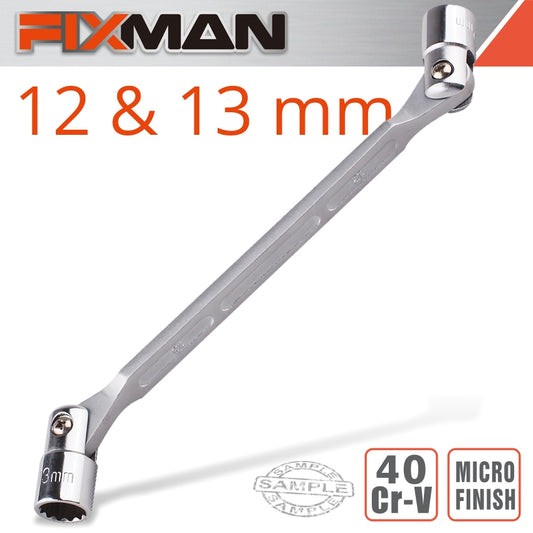 Fixman Fixman Hinged Socket Wrench 12X13Mm