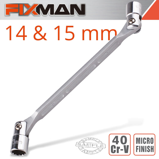 Fixman Fixman Hinged Socket Wrench 14X15Mm