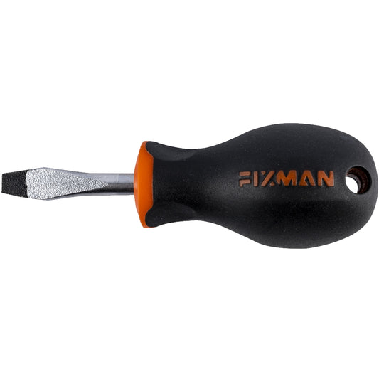 Fixman Fixman S/Driver Slotted 6.5X1.2X38Mm Crv With Ergonomic Handle