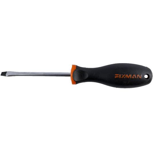 Fixman Fixman S/Driver Slotted 6.5X1.2X100Mm Crv With Ergonomic Handle