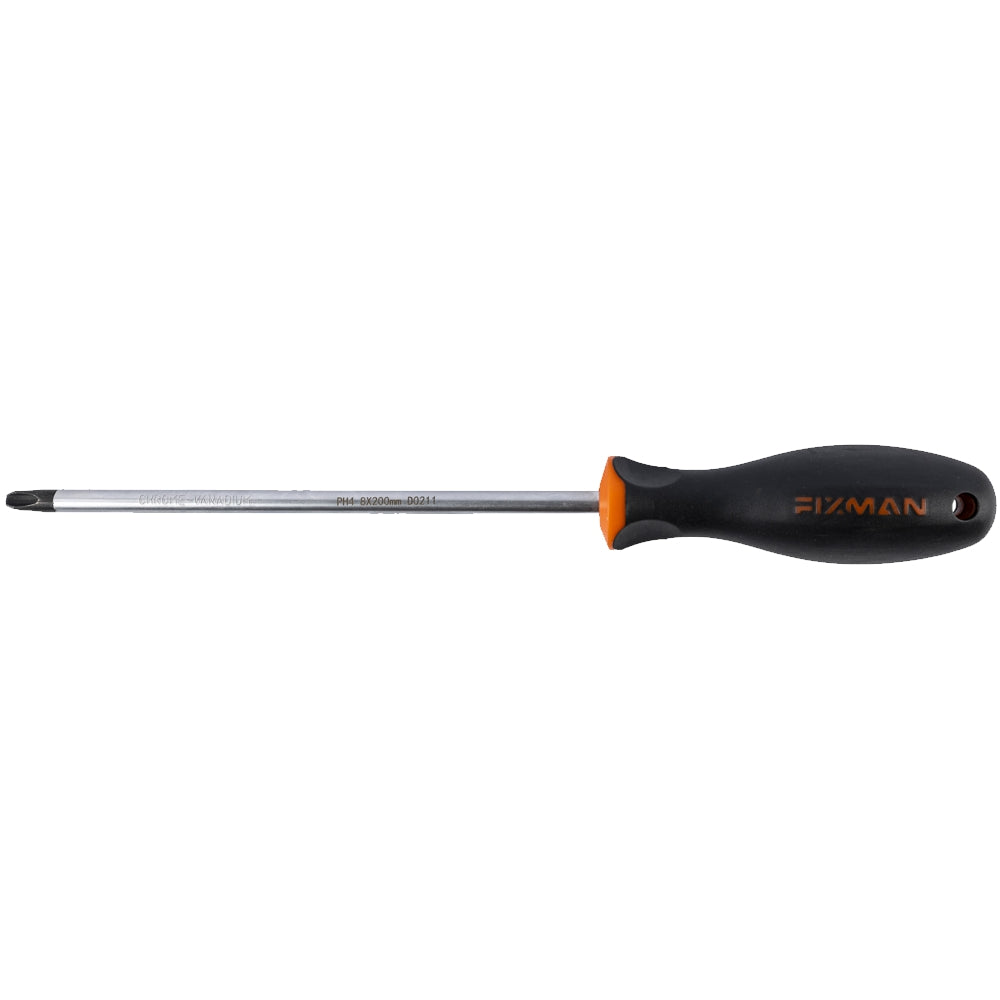 Fixman Fixman S/Driver Phillips Ph4  8X200Mm Crv With Ergonomic Handle