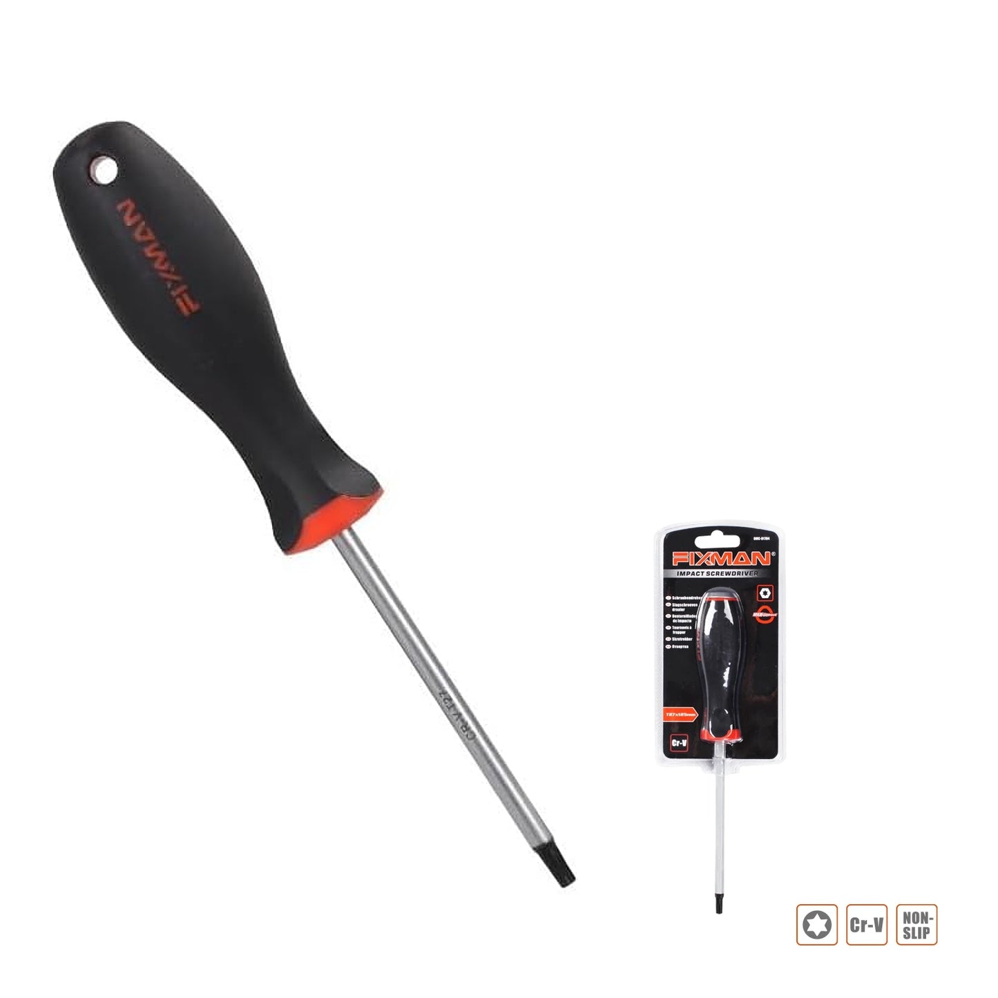 Fixman Fixman S/Driver Torx  T10  6X75Mm Crv With Ergonomic Handle