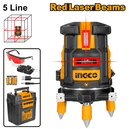 Ingco - 
Self-Leveling Line Laser (Red Laser Beams)