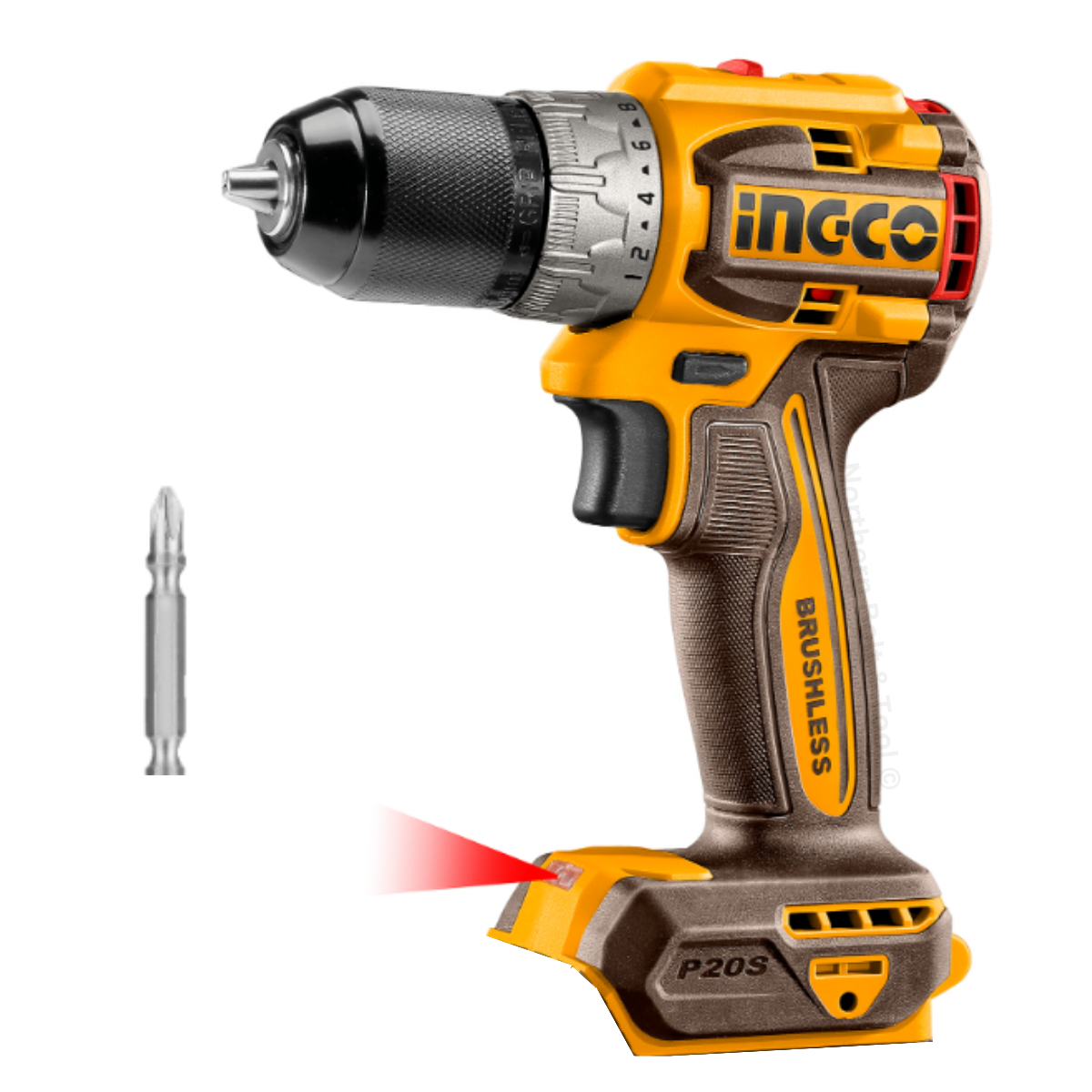 Ingco Cordless Drill Brushless 20V (Compact) - NON IMPACT CDLI206021