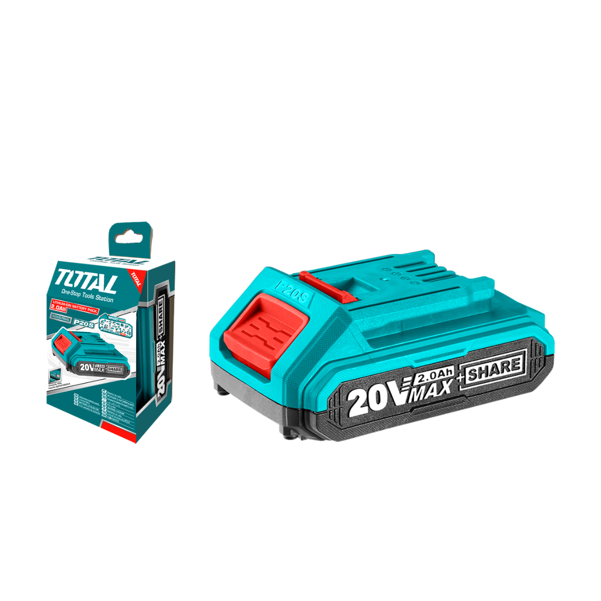 Total battery pack 20V (2.0Ah)