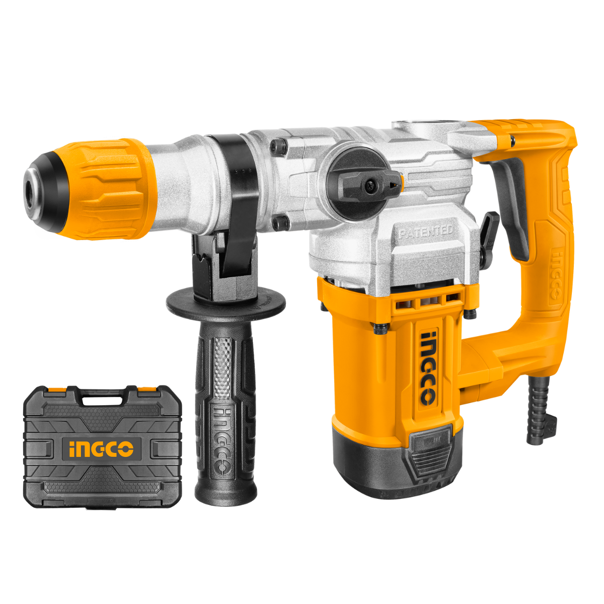 Ingco Rotary Hammer Drill 1050W With Drill Bits, Chisels & Carry Case RH10506