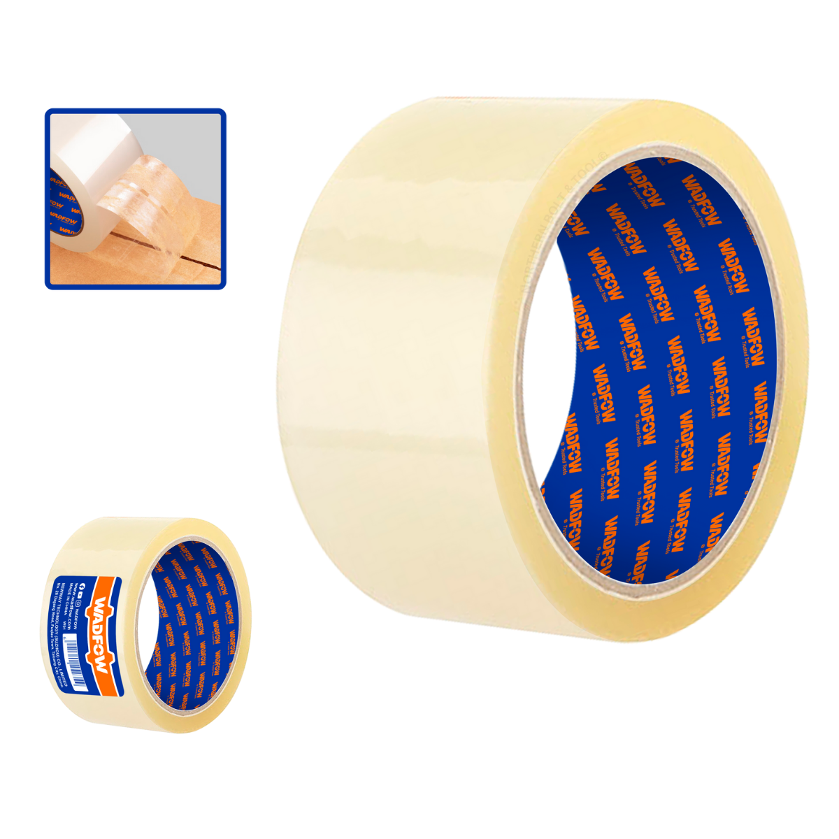 Wadfow Transparent packing tape 100m WPN1H10