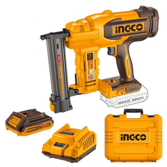 Ingco Cordless Brad Nailer 20V Kit CBNLI2008