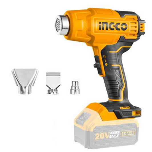 Ingco 20V Li-Ion Cordless Heat Gun (Unit Only)