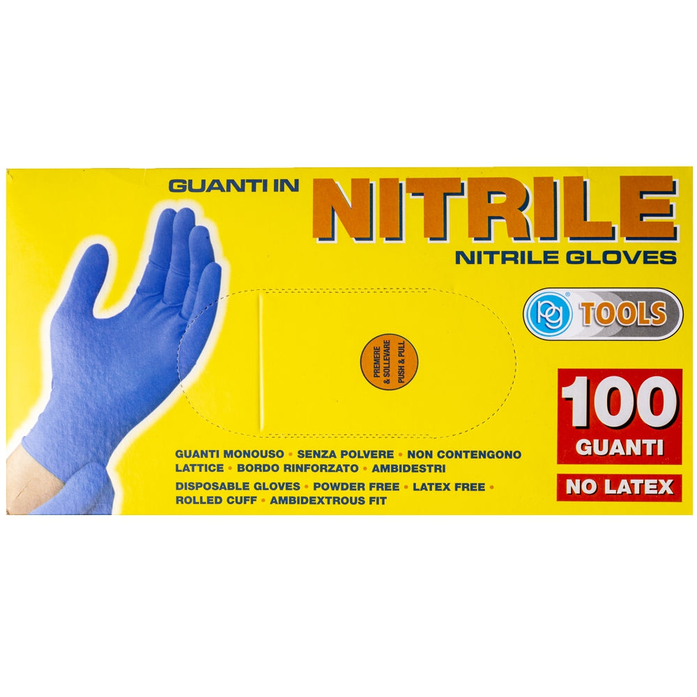 Pg Nitrile Gloves Medium X100 Pce ( X50 Pairs )