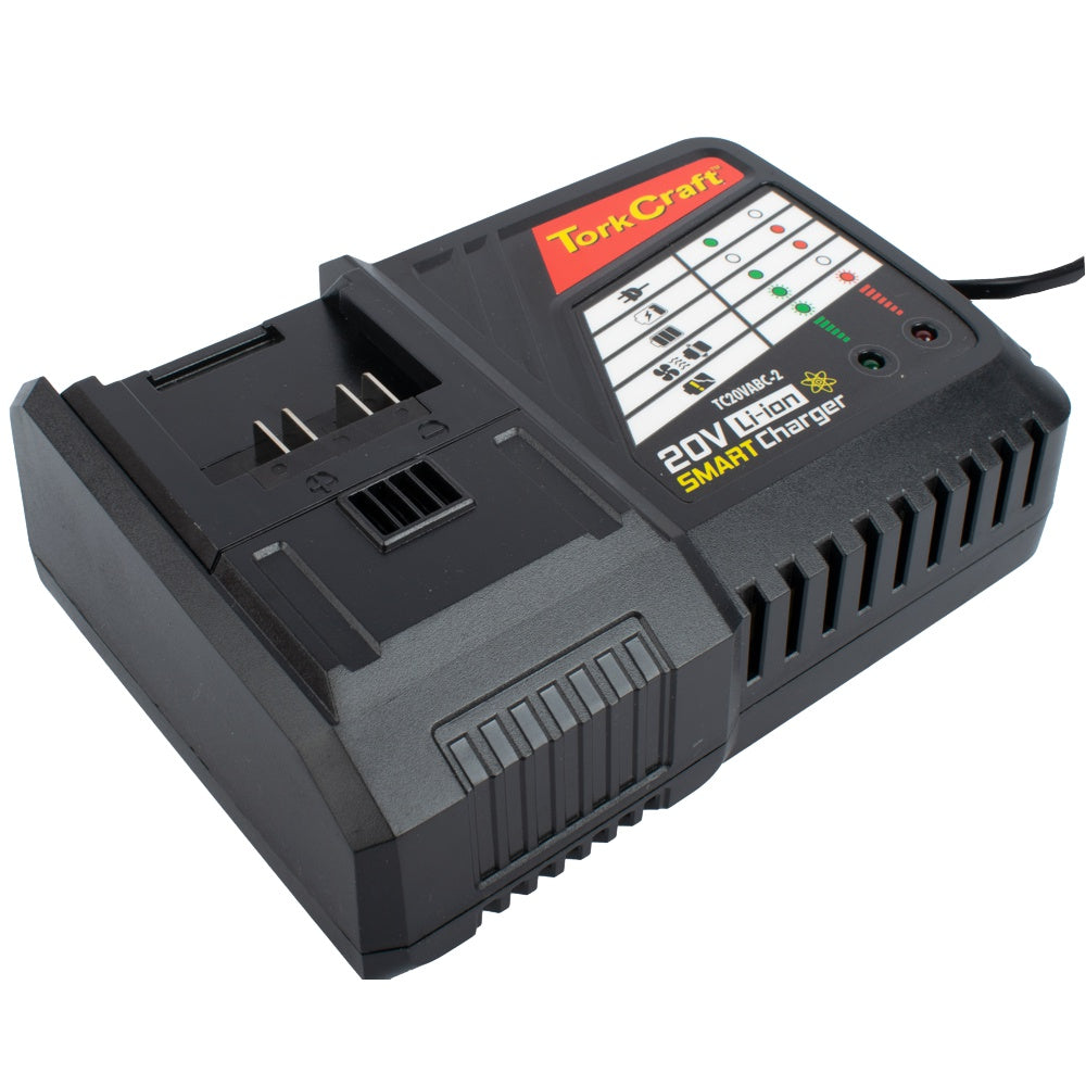 Tork Craft Battery Charger Smart 2.3A-5A 2 4 & 6A 20V Li-Ion Batttery