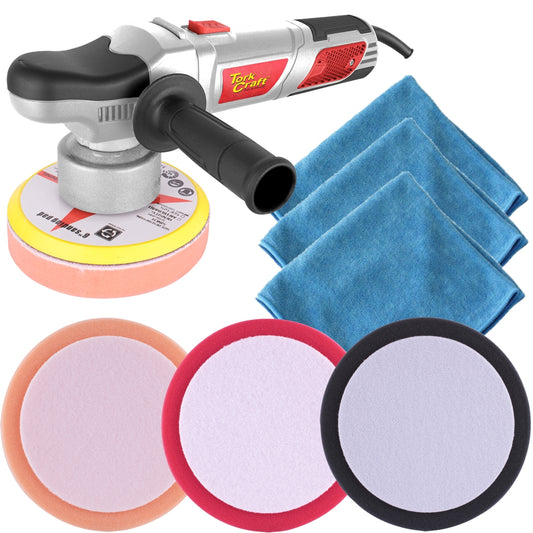 Tork Craft Polisher Pol04 + 3Pc F/Pad Spc00203/205/207 + 3Pc Mic. Cloth Spc00104