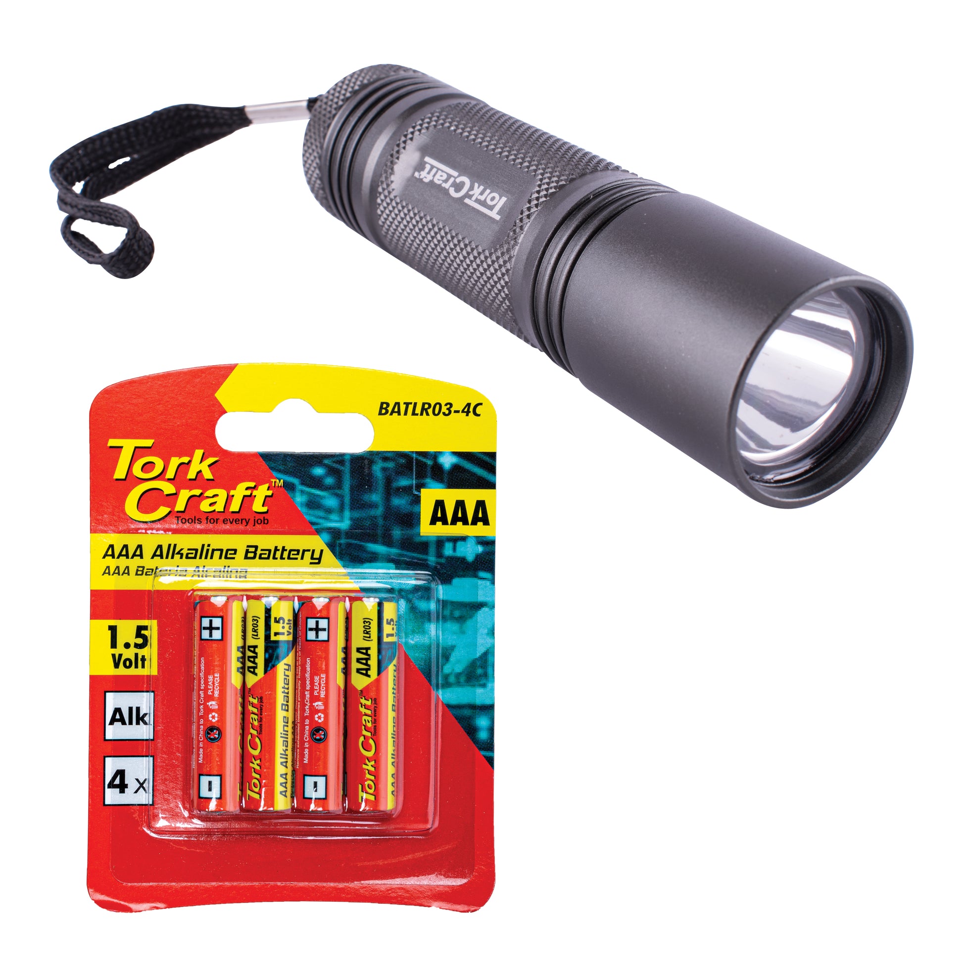 Tork Craft Torch Tcfl060 Plus 1 Pack Aaa Batlt03-4C Free