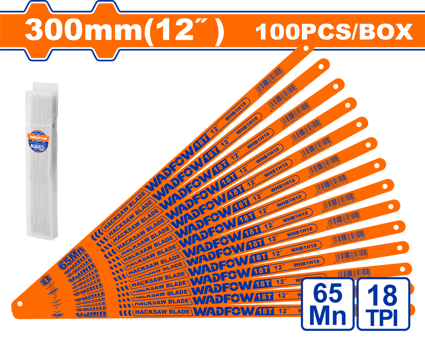 Wadfow Hacksaw blade 300mm WHB1H18