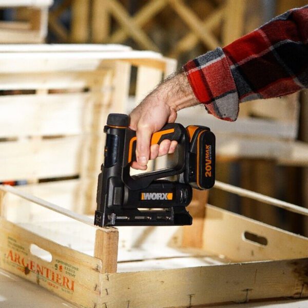 WORX NITRO Crown Stapler 3/8? Cordless With Impact Technology 20V | Tool Only