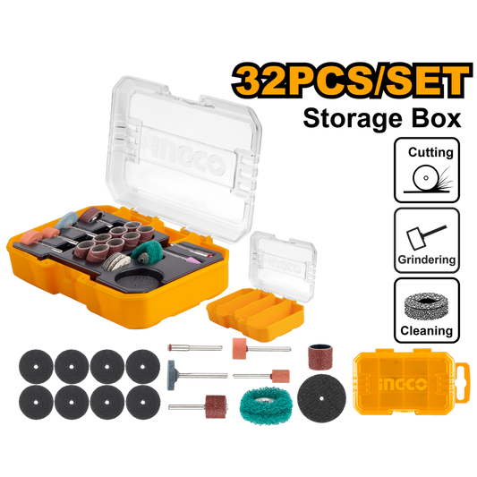 Ingco Sanding and grinding set for mini drill 32Pcs