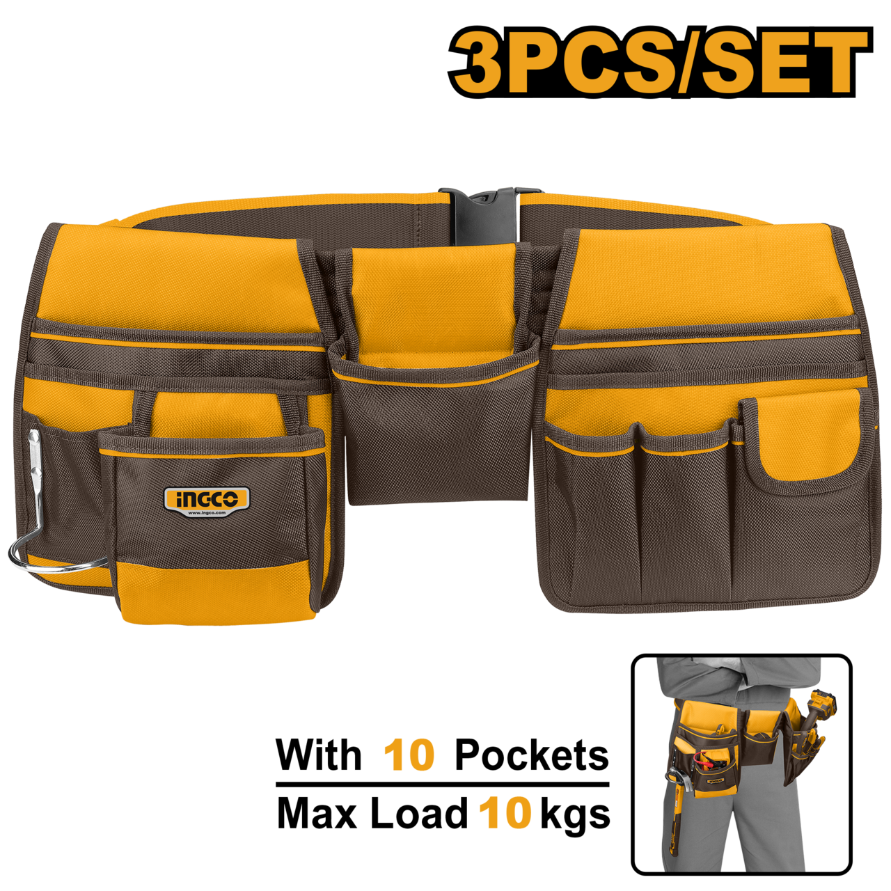 Ingco Tool Belt 10 Pocket HTBP020328