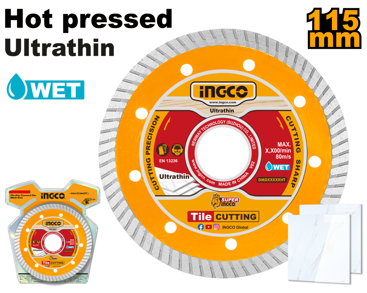 Ingco Diamond Disc Ultra Thin 115mm