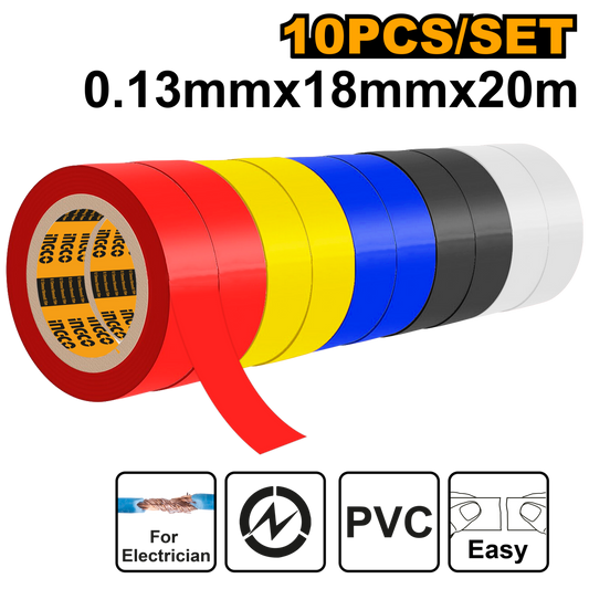 Ingco Insulation Tape 10Pcs Set