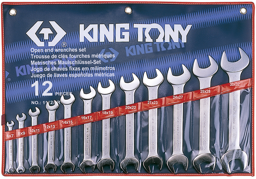 King Tony Spanner Set 12 Pieces Double Open 6-32Mm freeshipping - Africa Tool Distributors