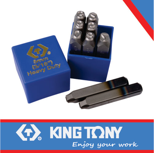 King Tony Punch Set Number 5Mm 0-9 Heavy Duty