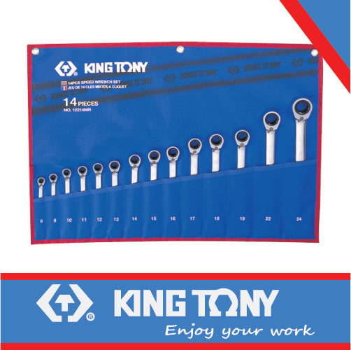 King Tony Ratchet Wrench Set 8-24Mm 14 Pc