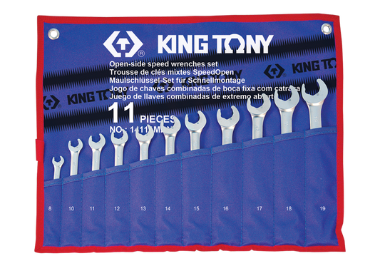 King Tony Combination Speed Wrench  Set  8-19Mm 11 Pieces freeshipping - Africa Tool Distributors