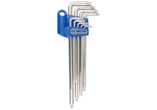 King Tony Torx L Key Set 9Pc Tamper Proof T10-T50 Extra Long freeshipping - Africa Tool Distributors