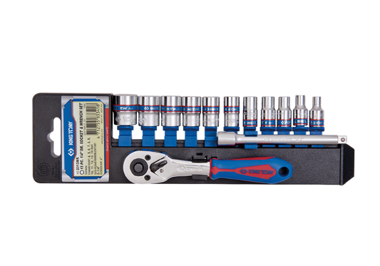 King Tony Socket Set 1/4"Dr With Ratchet Extention freeshipping - Africa Tool Distributors