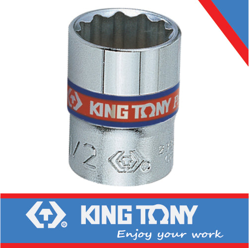 King Tony Socket Standard 1/4" X 3/8" 12P