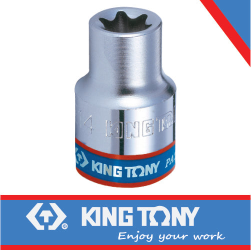 King Tony Socket Standard Female Torx 3/8" X E4