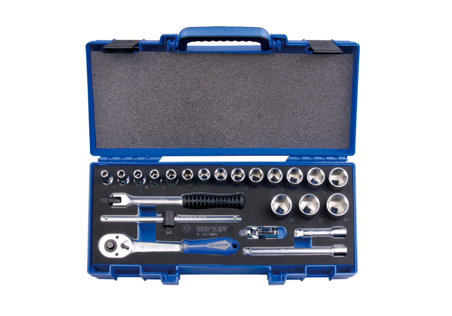 King Tony Socket Set 3/8"Dr In Eva Foam 6- 24 Mm 23 Pieces freeshipping - Africa Tool Distributors