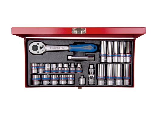 King Tony Socket Set 3/8"Dr Standard And Deep 7-19Mm 26 Pieces freeshipping - Africa Tool Distributors