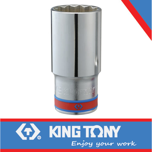 King Tony Socket Deep 1/2" X 3/8" 12P