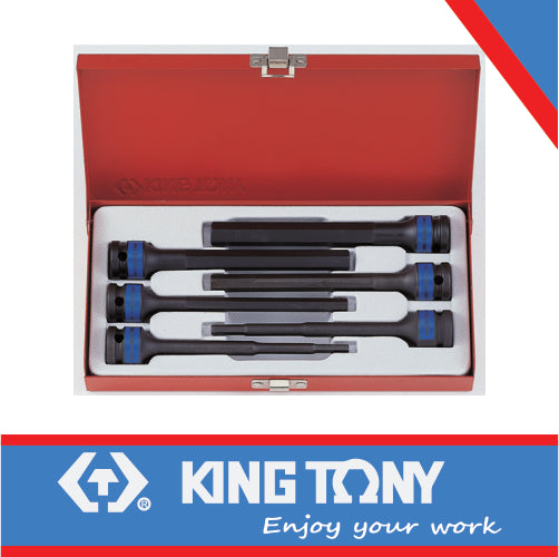 King Tony Socket Set 6Pc 1/2" Impact Hex 5-14Mm