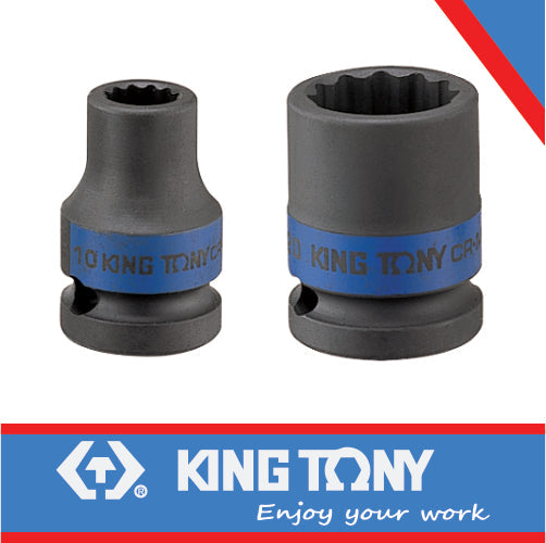 King Tony Socket 1/2" Standard Impact X 21Mm 12P