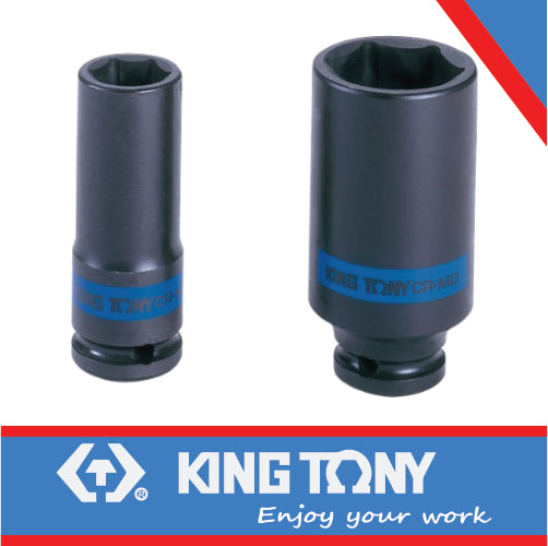 King Tony Socket 1/2" Deep Impact Thin Wall 19Mm