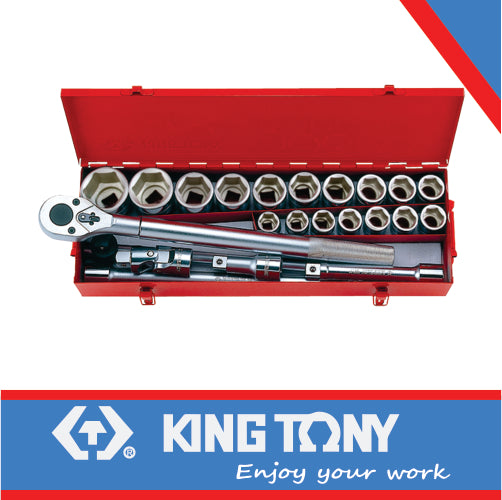 King Tony Socket Set 21Pc 3/4" 21-50Mm 6P