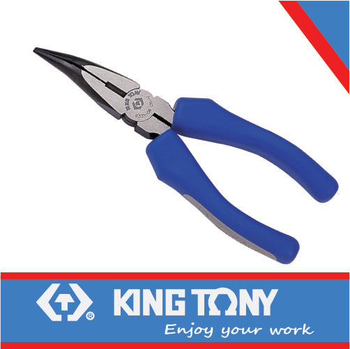 King Tony Pliers Bent Nose 200Mm