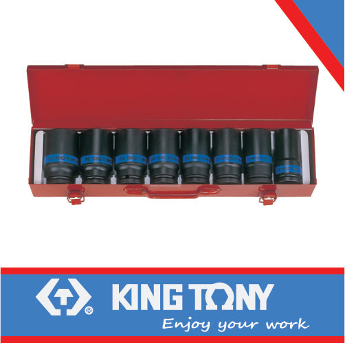 King Tony Socket Set 10Pc 3/4" Deep Impact 26-38Mm 6P