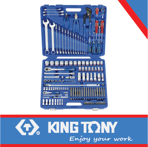 King Tony Socket Set Combination 1/4" & 1/2" 153Pc