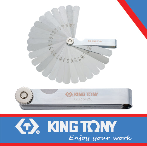 King Tony Feeler Gauge Metric 0.04-1Mm 25 Blade