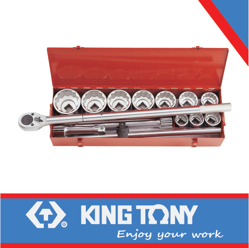 King Tony Socket Set 14Pc 1"  1-7/16" - 3-1/8" 12P