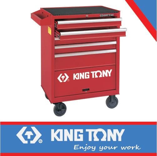 King Tony Tool Trolley 5 Draw Ball Bearing Slides