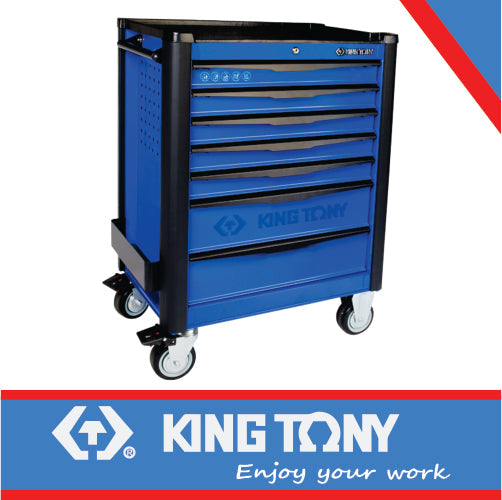 King Tony Tool Trolley 7 Draw Ball Bearing Slides