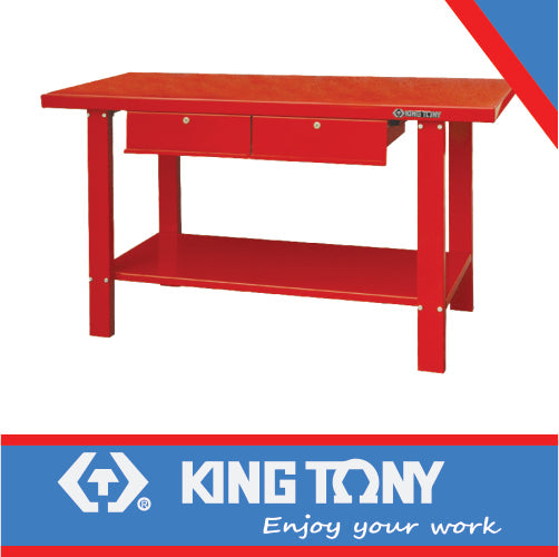 King Tony Workbench 2 Drawer 1500Mm Red