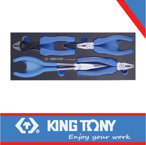 King Tony Pliers Set 4Pc Eva Foam